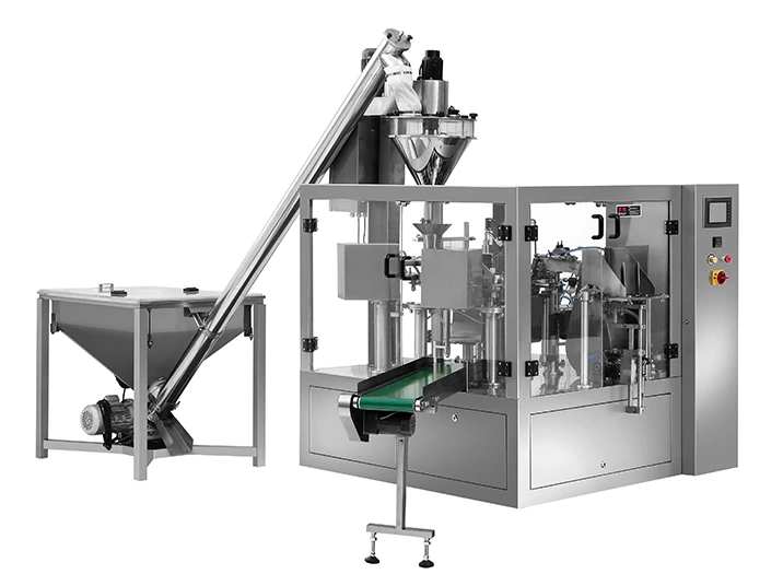 Rotary Premade Pouch Packing Machine For Powder