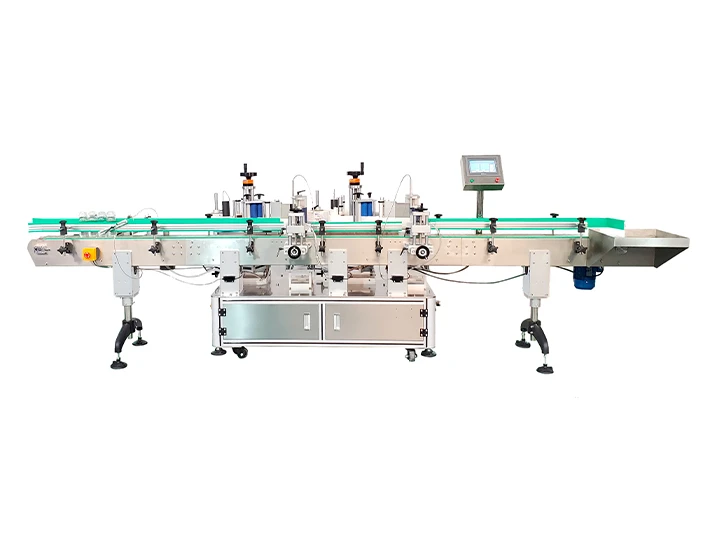 Double Head Round Bottle Labeling Machine