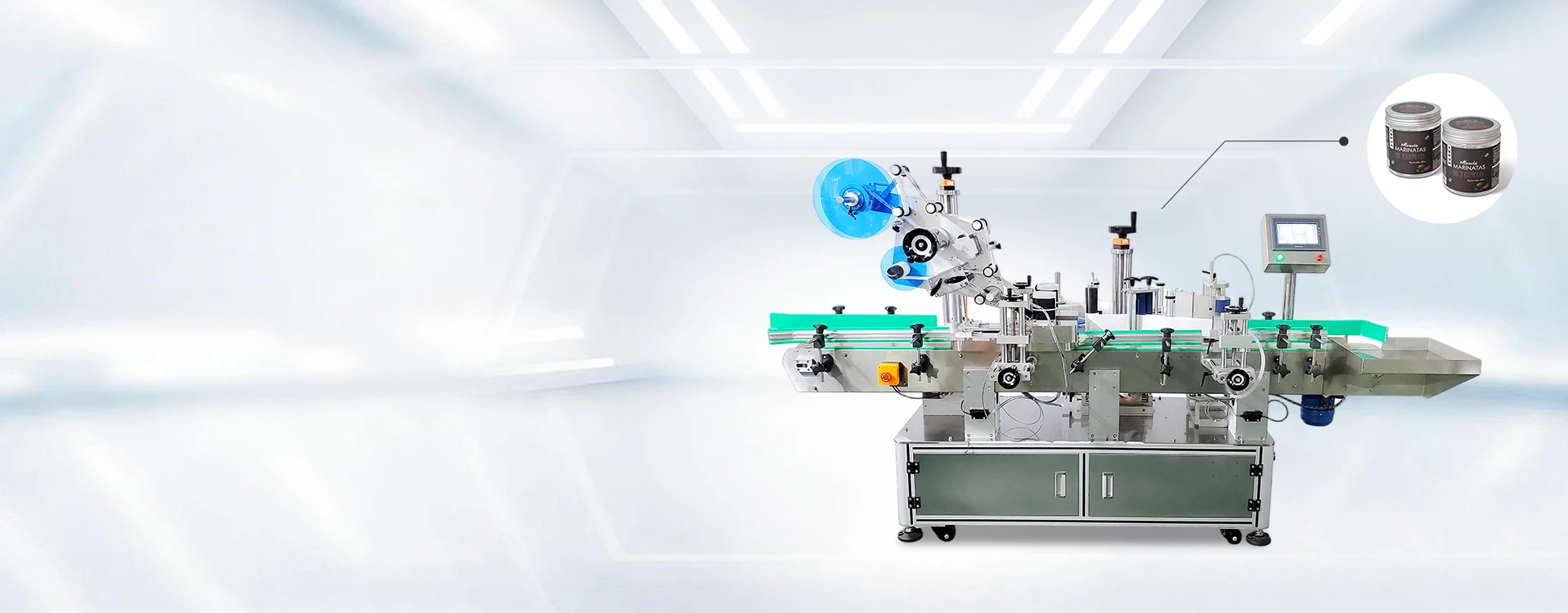 Integrated Flat Surface And Round Bottle Labeling Machine